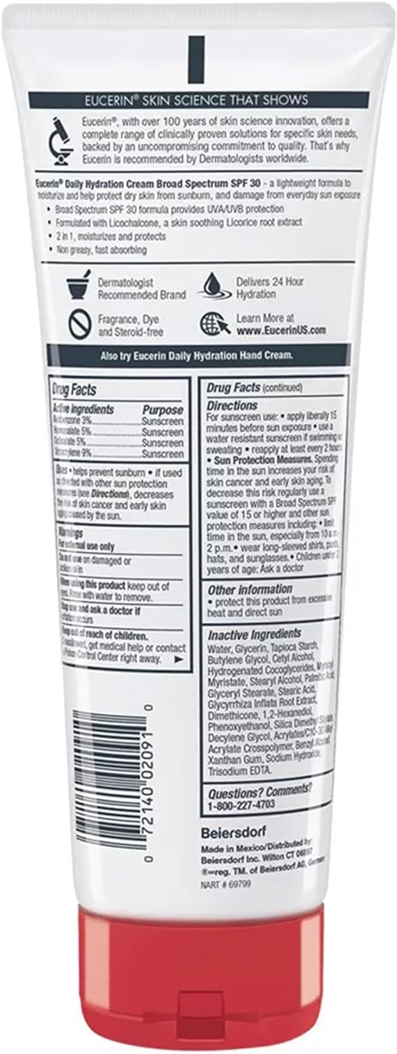 كريم الترطيب اليومي للجسم مع عامل وقاية من أشعة الشمس بدرجة 30 من يوسيرين